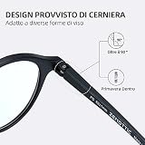 Occhiali da Lettura Full Frame per Uomo e Donna, Occhiali da Vista per Uomo Vecchio Confortevole HD lungh. -D1.00- D3.00