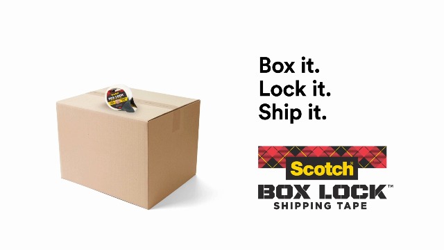 Image of Scotch Box Lock Packaging Tape with Dispenser, 1.88 inch x 800 inch (22.2 yd), 2 Rolls, Clear Heavy Duty Packing /Shipping Tape, Extreme Grip - Sticks Instantly to Any Box for Secure Seal