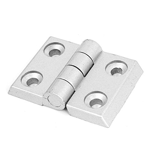 Aexit 44mm x Clothes Hangers 64mm 2 Leaves Reinforced Aluminum Door Bearing Butt Hinge Children's Clothes Hangers Silver Tone