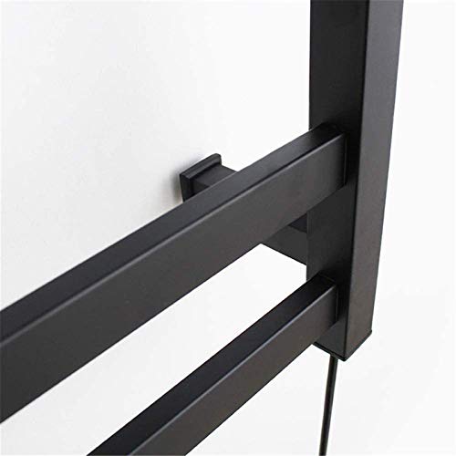 Toallero eléctrico negro de pared para secar ropa 2