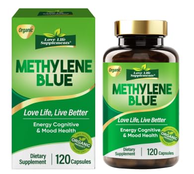 Azul de Metileno Suplemento Grado USP, Soporte Cognitivo Completo, Memoria, Concentración,...