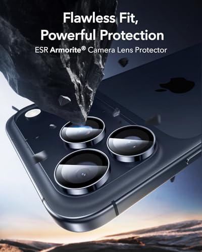 Image of ESR for iPhone 17 Pro Max /17 Pro Camera Lens Protector, 1 Pack, Blue