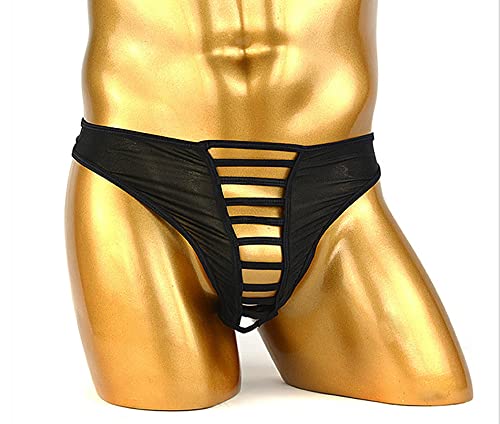 Mens Front Hollow Out Panties T-Back Thongs Underwear2