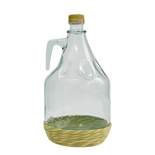 GLASBALLON GÄRBALLON flaska glasflaska vinballong i flätad 3 l ny BDO3Z