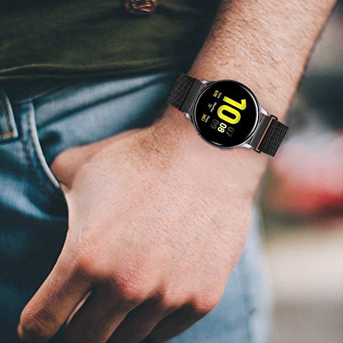 ایگرد | قیمت و خرید AVOD Compatible with TicWatch Pro/Galaxy Watch3  45mm/ZENWATCH, 22mm Stainless Steel Magnetic Mesh Watch Band Quick Release  for Galaxy Watch 46mm, Gear S3 Classic Women Men