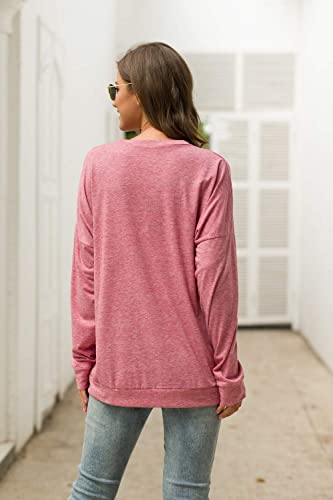 Muicy Womens Sunshine Shirt Casual Long Sleeve Shirt Tops Trendy Loose Fit Sweatshirts Tunic Tops with Pockets3