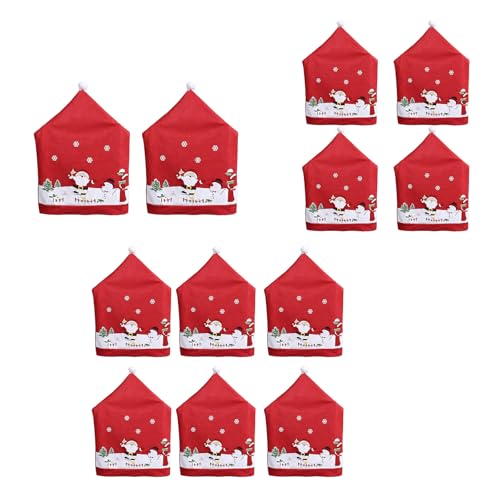 Housses de chaise festives à installation rapide pour repas de Noël - 6