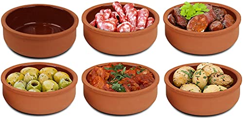 Seladan Clay Ovenproof Cooking Baking Dishes Set of 6 for Tapas Gratin Güvec Greixonera Cazuela UK