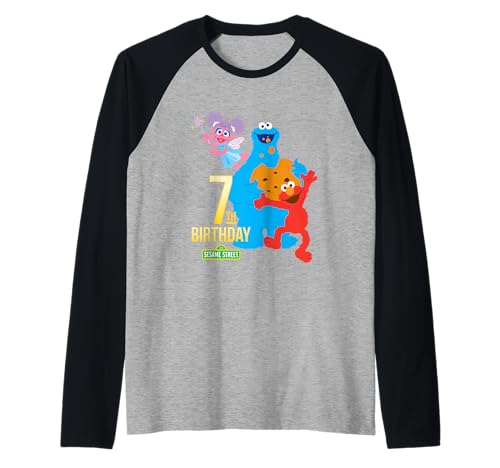 T-shirt Sesame Street 7 ans vêtement baseball raglan confortable