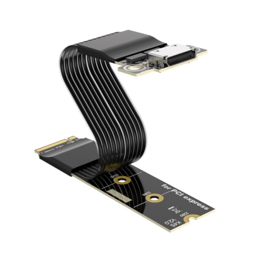 RGEEK M.2 NVME Pcie to OCuLink SFF-8612 Adapter with ReDriver, PCIe 5.0 x4