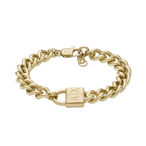 Image of A|X Armani Exchange Stainless Steel Chain Bracelet for Men