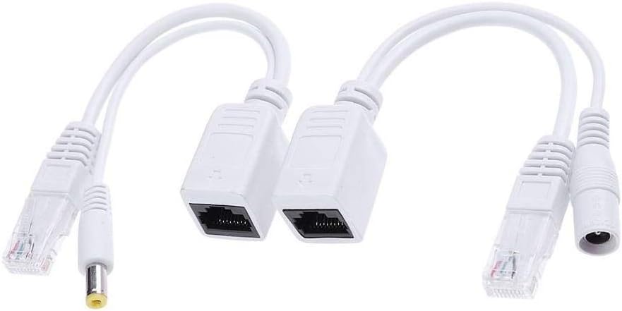 LipiWorldPower Over Ethernet PoE Injector Splitter Adapter PoE Cables
