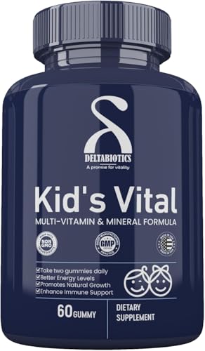 Kids Vital Multivitamin & Mineral Gummies for Kids | With Vitamins A C D E B-Complex Zinc & Folate | Immune & Growth Support | Non-GMO | 60 Gummies