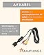 AMATHINGS AV Kabel & Scart Adapter perfekt für PS1, PS2, PS3 – 1,8m Playstation Kabel für Hohe Audio-Video Qualität – Verbinden Sie Ihre Konsole sicher und einfach mit jedem TV-Gerät