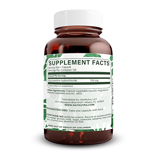 Natural Nutra 186012000 Vegan And Vegetarian Glucosamine Hydrochloride For Men And Women, Kosher, Shellfish Free, Plant Based, Joint Support Supplement thumb #1
