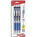 Pentel EnerGel Deluxe RTX Gel Ink Pens, 0.7 Millimeter Metal Tip, Blue Ink, 3-Pack (BL77BP3C)
