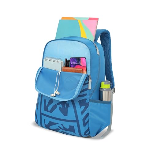 Image of American Tourister Max 3.0 | 29 Ltrs | 2 Compartments | Bottle Pocket | Ergonomic Padded Back Panel & Shoulder Straps | School Backpack for Boys & Girls | 1 Year International Warranty | Blue