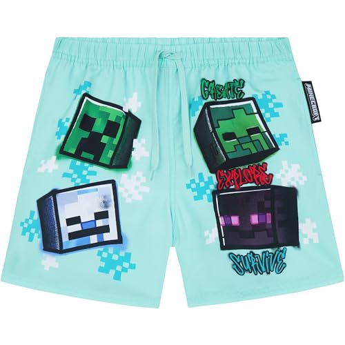Reviews de Trunks Niño que Puedes Comprar On-line. 49 Minecraft | Pokemon | Fortnite - Traje de baño para niños, pantalones cortos con malla, traje de baño UPF 50, traje de baño de playa, piscina, 5-16 años, Minecraft multicolor,...