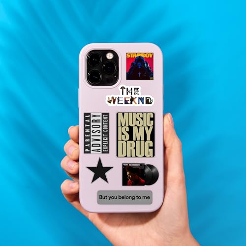 Image of Pack of 15 Cute Stickers for Laptops /Mobiles /Guitar /Journal etc. (The Weeknd)