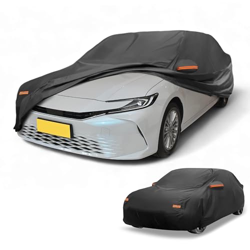 Housse de voiture imperméable noire pour protéger votre berline garée en extérieur au quotidien