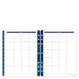 FranklinCovey - Monticello Two-Page Monthly Calendar Tabs (Monarch, Jul 2025 - Jun 2026)