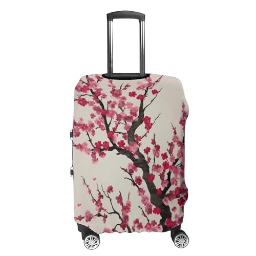 Blooming Cherry Tree Luggage Cover, Elastic Luggage Protector Fits 19-32in Suitcases, Washable & Anti-Scratch Suitcase Cover for Men Women XL4