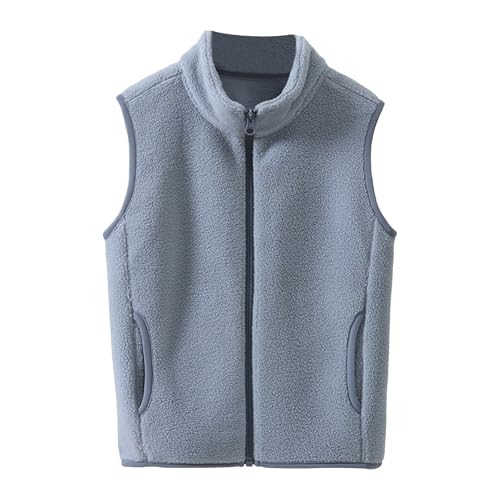Toddlers' Polar Fleece Vest Jacket Full-Zip Warm Sleeveless Winter Warm Outerwear With Pockets 2-6 Years