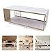 Modern White Gold Coffee Table for Living Room, 39.4