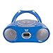 Hamilton Buhl 6 Person Listening Center with Bluetooth CD/Cassette/FM Boombox and Deluxe Over-Ear Headphones