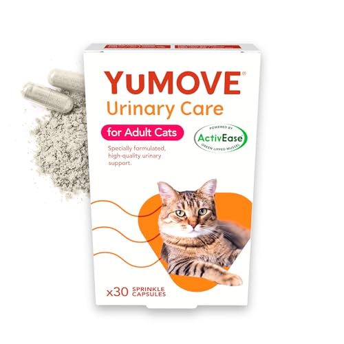 YuMOVE Urinary Care Supplements for Adult Cats, Urinary and Bladder Support with Natural Ingredients, 30 Sprinkle Capsules