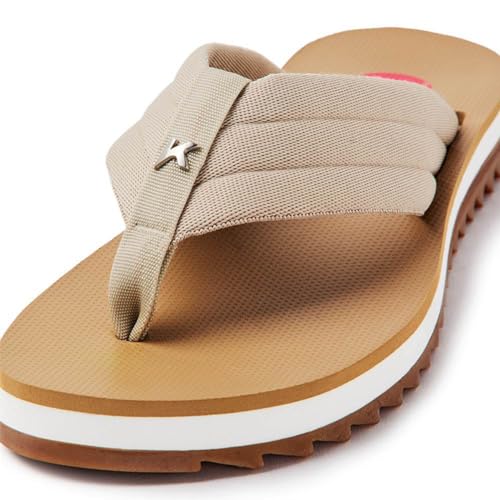 Chinelo Kenner Kyra Confy Feminino - Branco e Bege - 37