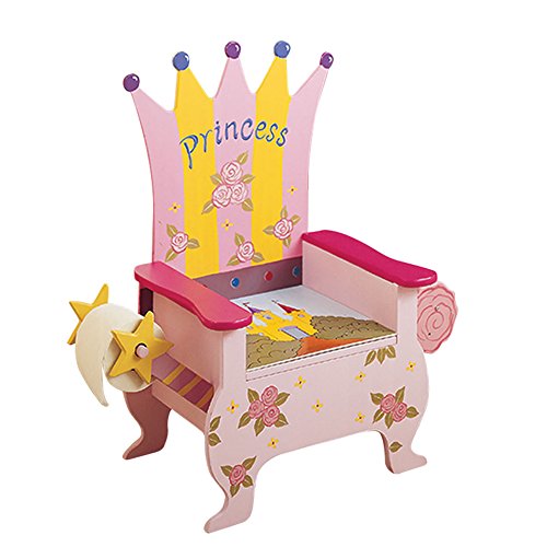 Teamson Kids - Princess Potty Chair with Book Holder and Toilet Paper Holder
