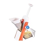 Stockage et Nettoyage Pratiques：Elle est fournie avec un conteneur pratique pour stocker les légumes coupés, facilitant la collecte. De plus, le nettoyage est également simple.