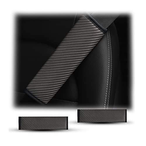 CGEAMDY 2Pezzi Imbottitura Avanzata per Cintura di Sicurezza, Universale Imbottitura per Cintura di Sicurezza, più Comfort Durante il Viaggio, Adatto Alla Maggior Parte Delle Auto(Grigio)