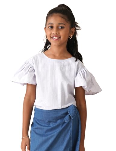 Image of Amazon Brand - Symbol Kids Girl's Cotton Regular Fit Top