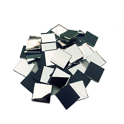 3/4" Square Mirror Mosaic Tile - 100pcs Cover