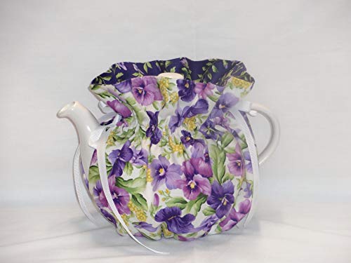 Pretty Pansies 6 Cup Reversible Tea Pot Cozy