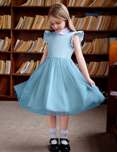 Image of Arshiner Toddler Tutu Dress Little Girls Fluffy Summer Dresses Casual Party Tulle Sundress for Kids 2-6Y