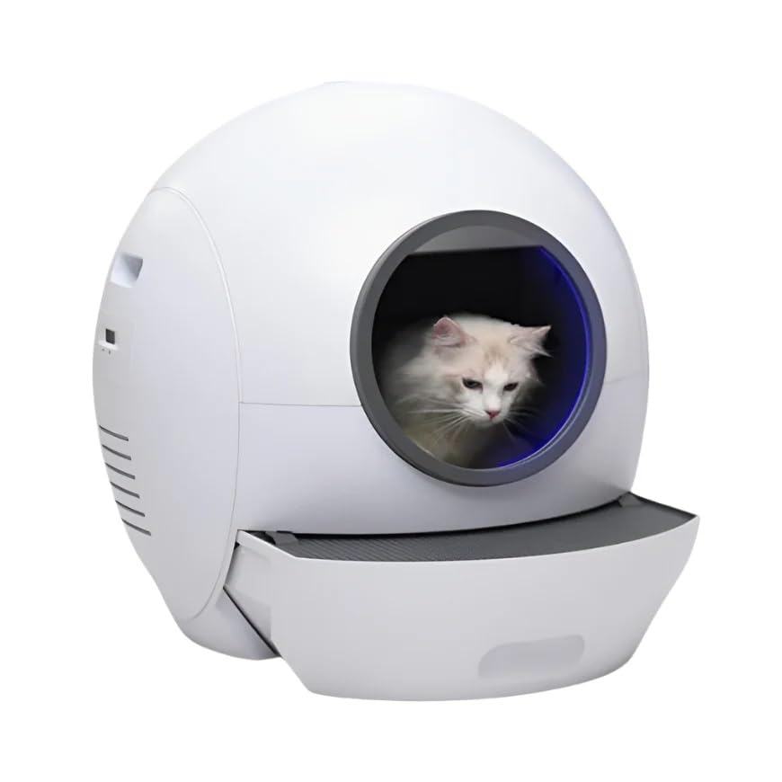 Naomi Smart Cat Litter Box Automatic Self-Cleaning-White YT23083-5