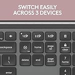 Logitech Signature Slim K950 Wireless Keyboard, Sleek Design, Switch Typing Between Devices, Quiet Typing, Bluetooth, Multi-OS, Windows, Mac, Chrome - Graphite - Image 3