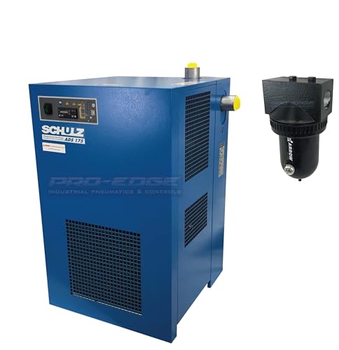 175 CFM Schulz Compressed Air Refrigerated Air Dryer 40HP and 50HP Air Compressors, Moisture Removing Particulate Filter