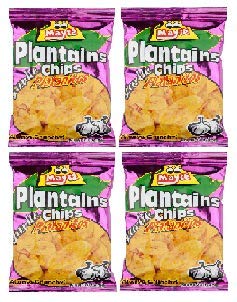 MaytePlatanitos con Ajo 85 gr. 4 PACK | Plantains Chips with Garlic 3.0 oz.