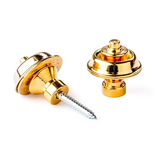 Dunlop SLS1504G Straplok® Traditional Strap Retainer System, Gold