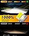 FAHREN H11/H9/H8 9005/HB3 LED Bulbs Combo, 130000LM 1000% Ultra-Bright, Real 1:1 Mini Size, 1:1 Mini Size Halogen Replacement, 6500K Cool White, Non-Polarity Plug and Play, Pack of 4