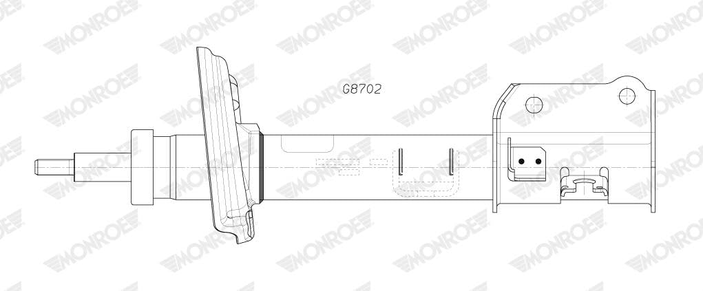 MONROE SHOCK ABSORBER | G8702 | REAR | FOR JEEP COMPASS 2016- | OE-MATCHING QUALITY | SMOOTH RIDE & CONTROL