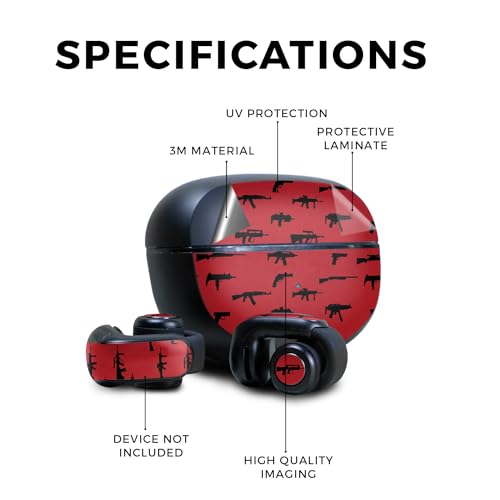Image of Skin Compatible with Bose Ultra Open Earbuds - Guns - Premium 3M Vinyl Protective Wrap Decal Cover - Easy to Apply | Crafted in The USA by MightySkins