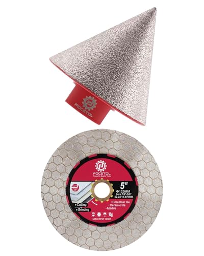 Disque diamant carrelage 125mm lame de scie double face fraise chanfrein 50mm
