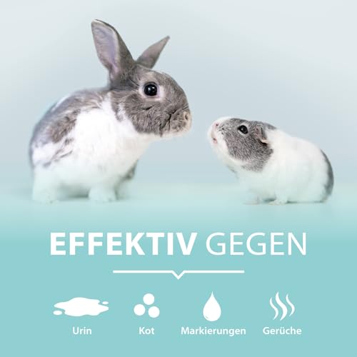 ARKA Nagerkäfig Reiniger Spray 750 ml – Biologischer Geruchs- & Fleckenentferner gegen Urin, KOT & Tiergerüche – Enzymreiniger für Kleintierkäfig & Gehege – PIPI