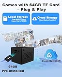 Bextgoo Mini Camera, 4K HD Spy Camera with 64GB TF Card, WiFi/No WiFI Security Camera for Home, 2000mAh Large Battery, AI Motion Detection, Mini Camera Spy for Indoor/Outdoor Use - Image 4