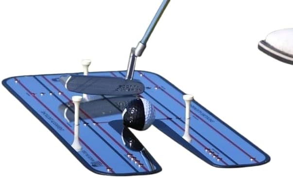 Golf Putting Alignment Mirror – Golf Putting Trainer with Alignment Mirror for Accurate Setup – Golf Alignment Training Aid for Better Putter Control – Golf Accessories Practice Tool